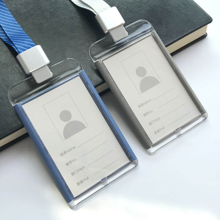 High Transparent Acrylic ID Card Cover Work Card Work Card Cover with ...