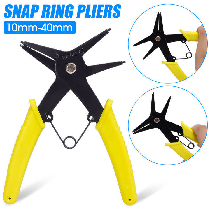 2 in 1 Snap Ring Plier 4 Way Type Circlip Pliers Multifunctional Hand
