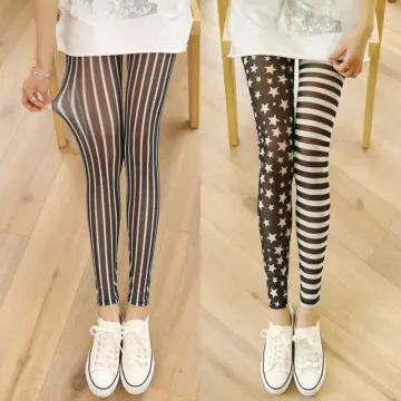 Women Smooth Shiny Pencil Pants Leggings Skinny Trousers See-through Yoga  Pants