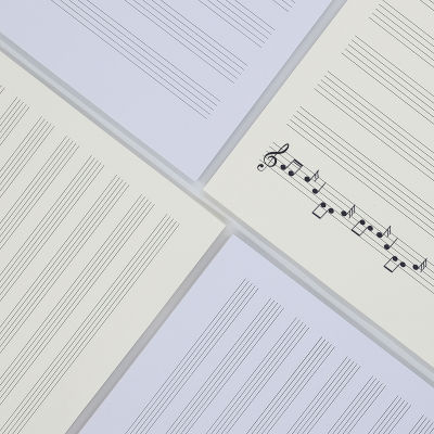 บรรทัดห้าเส้น A4กระดาษสดเพิ่มความหนาแผ่นเพลงเปียโนเปล่าสำหรับฝึกอูคูเลเล่สี่สายกีตาร์หกเส้น