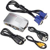 ตัวแปลงสัญญาน Box AV TO VGA Converter AVเหลือง/ Svideo to VGA (สีดำ)