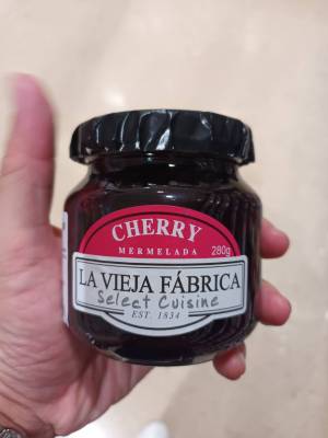 La vieja Fabrica Cherry Mermelada 280g.ผลิตภัณฑ์ทาขนมปังเชอร์รี 280กรัม