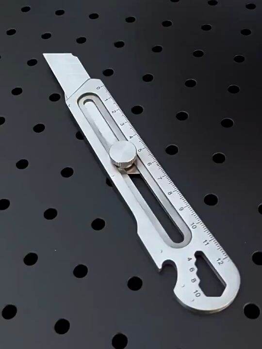 6 in 1 Multifunctional Utility Knife Stainless Steel Box Cutter Blade