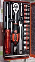 ประแจบช็อคชุด Koche 19ชิ้น 1/4”ประแจบช็อคชุด Koche 19ชิ้น 1/4” Dr.Socket 19 PCS And Screwdriver Set 14