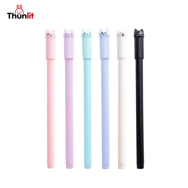 Thunlit Cat Gel Pen 0.5mm Creative Cat Gel Pens for Kids and Students ...