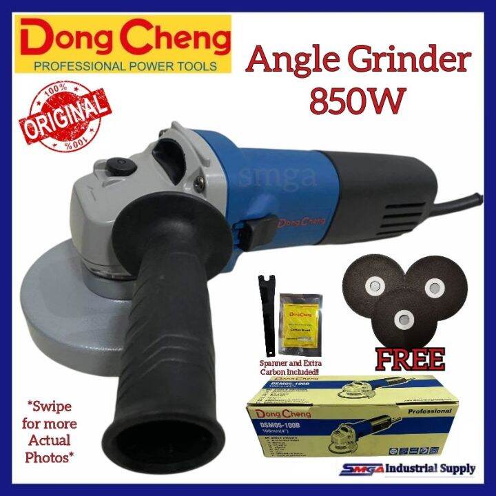 DongCheng Angle Grinder 850W DSM05100B free 3pcs cutting disc
