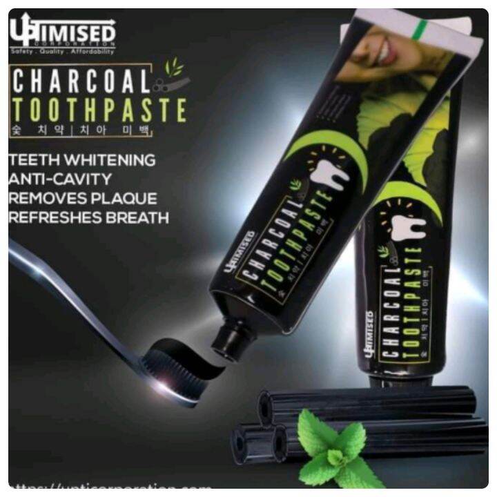 CHARCOAL TOOTHPASTE BY UPTIMISED KOREAN PRODUCT 120g Lazada PH