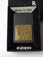 ZIPPO. 362. BLACK CRACKED. EMBLEM ATTACHED. สีดำเกล็ด  ติดพินทองเหลืองแท้จากโรงงาน   ของใหม่ไม่ผ่านการใช้งาน   มาพร้อมกล่องตรงรุ่น  รับประกันของแท้จากอเมริกา