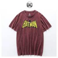 เสื้อยืด  BATMAN ?แบรนด์?DC COMICS? แท้ ?% ?เสื้อยืดงานฟอกสี สกรีนลาย BATMAN ? (TS140)