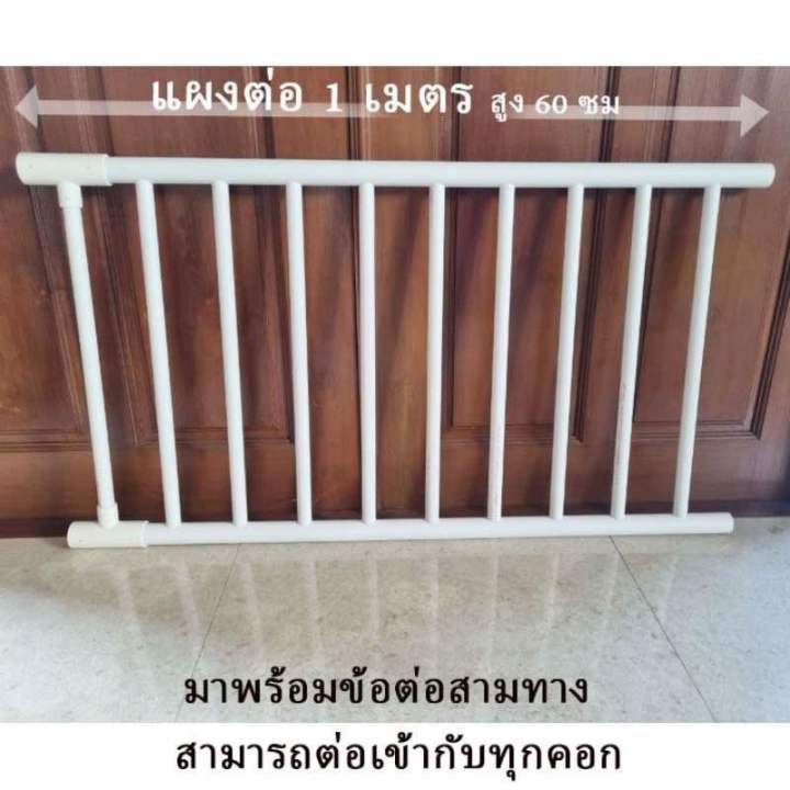 แผงต่อขยาย-คอกกั้นเด็ก-1-เมตร-สูง-60-ซม-ต่อได้กับทุกคอก-พร้อมข้อต่อสามทาง