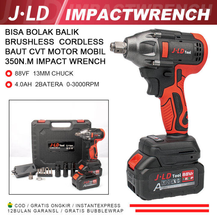 Cod Jld V Mesin Bor Impact Baterai N M Bor Baterai Mm Impact Wrench Brushless Impact Jld