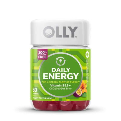 Olly Gummy Daily Energy วิตามินเยลลี่100% นำเข้าจากอเมริกา 60เม็ด 30 Serving วิตามินเสริมสร้างพลังงาน ไห้พลังงานตลอดวัน