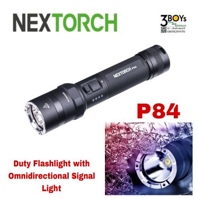 ไฟฉาย Nextorch รุ่น P84 Duty Flashlight with Omnidirectional Signal Light ไฟฉายเอนกประสงค์ 3000 lumens