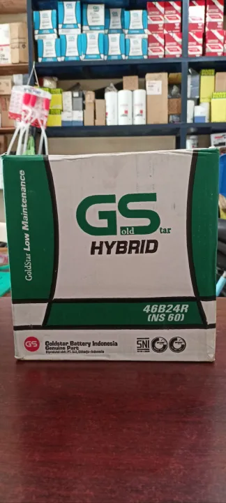 Aki Hybrid Avanza/ GS Hybrid NS60 Goldstar/ 12V45Ah/ Aki Xenia Rush