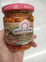 Delizie Hot Veget Able Sauce 180g. ซอสผักรวมในน้ำมันทานตะวันสำหรับราดพาสต้า 180g.