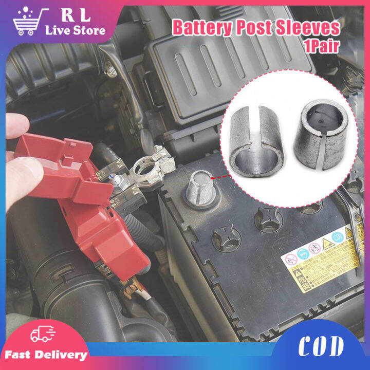 Battery Positive Negative Terminal Post Adaptors Battery Post Shim Sleeves For Car Battery
