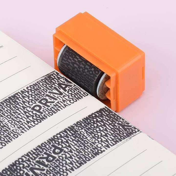 2Pcs Privacy Smear Confidentiality Stamp Identification Seal Sensitive