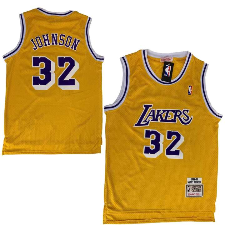 Magic Johnson Los Angeles Lakers Number 32 Retro Vintage Jersey