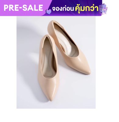 Sincera Brand (Premium Soft shoes) รองเท้าคัชชู ส้นสูง สีเบจ 2.5 นิ้ว (Beige) หนังนิ่ม ไม่กัดเท้า