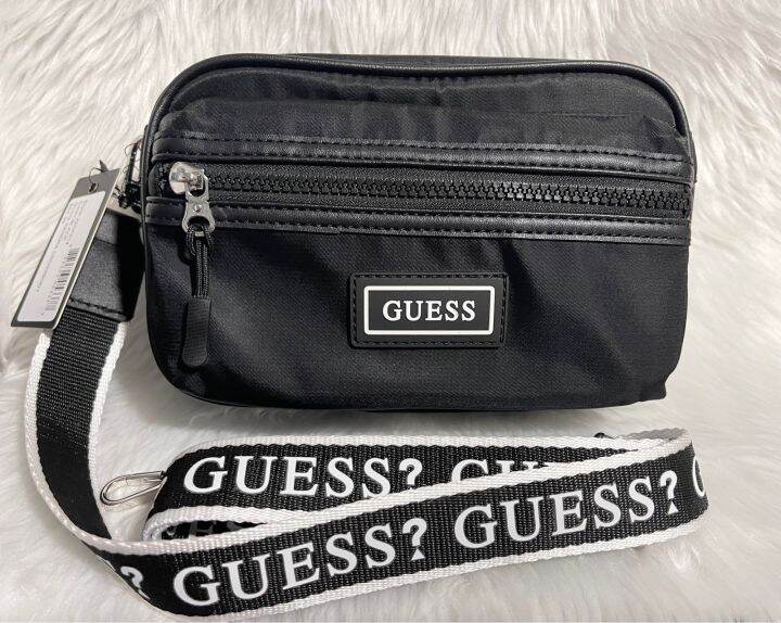 Original Guess Black Nylon Crossbody Camera Bag Lazada PH
