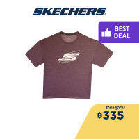 Skechers สเก็ตเชอร์ส เสื้อยืดแขนสั้นผู้หญิง เสื้อกีฬา Women Performance Running Short Sleeve Tee - SP22Q4W358-WINE