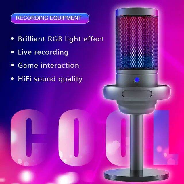 ONAIR ME6S RGB MIC Gaming Condenser Microphone 24bit/192khz | Lazada PH
