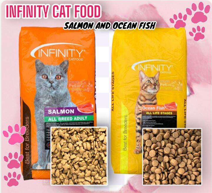 Infinity Cat Dry Food Salmon and Ocean Fish Flavor Kilo Repacked ...