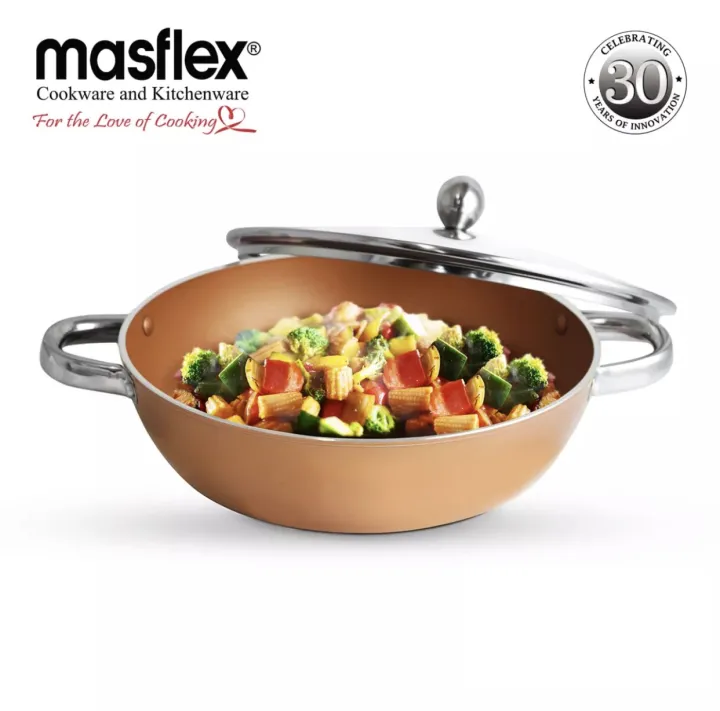 Masflex Original 28 Cm High Quality Copper Forged Induction Non-Stick ...