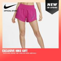 Nike Womens One Dri-Fit Swoosh HBR Shorts - Fireberry