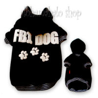 FBI Dog Clothes Pet Dress Cat Costume M เสื้อฮู้ดน้องหมา แมว สัตว์เลี้ยง ใส่ประกวด เท่ น่ารักมาก