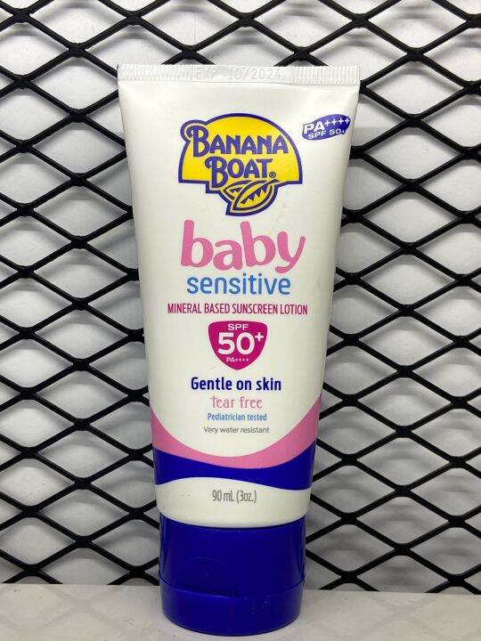 Banana Boat Baby Sensitive Mineral Base Sunscreen Lotion SPF50+ PA