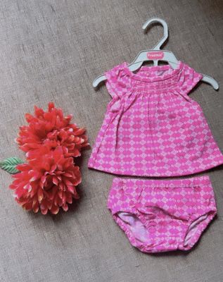 CLOTHING 99 ❤️ Newborn baby dress  cute bright pink set