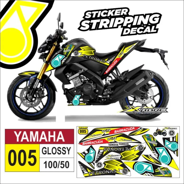 Sticker Striping Decal Yamaha Xabre 2016 Variasi Petronas AR01 GLOSSY Semua Ready B Lazada