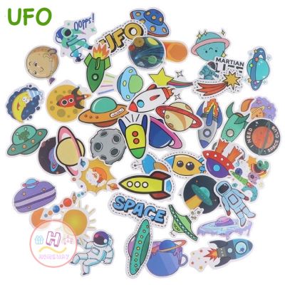 Sticker สติ๊กเกอร์ UFO H 71 ยูเอฟโอ 50ชิ้น จานบิน สติ๊กเกอร์ นาซ่า นาซา นักบินอวกาศ นักบิน NASA ยานอวกาศ จานบิน ดาว ต่างดาว อวกาศ ดาราศาสตร์