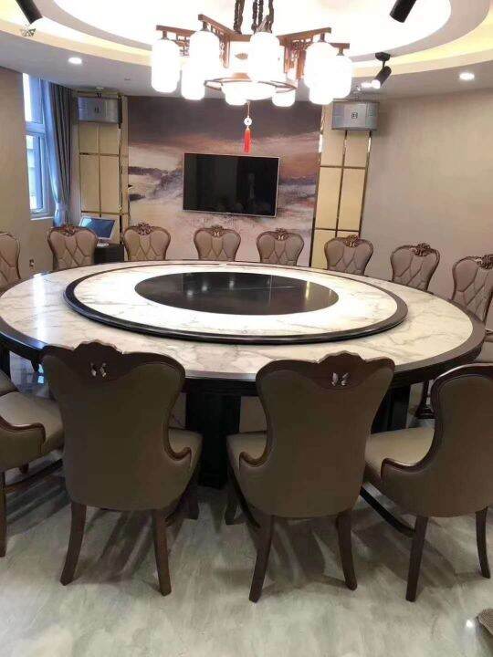 New ChineseStyle Electric Dining Table Rotating Table Hotel Dining
