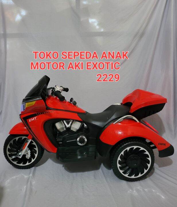 Mainan anak motor aki listrik EXOTIC EMT 2229 BODY BESAR | Lazada Indonesia