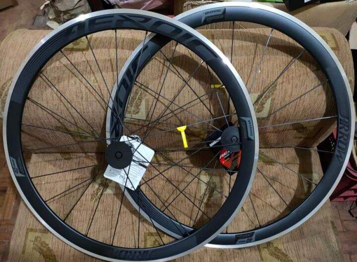 Aeroic Arrow Rim Brake 700c road bike Wheelset 24H | Lazada PH