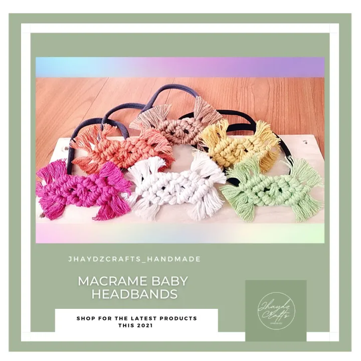 Macrame Baby Headband 