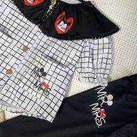 เสื้อผ้าเด็กผู้หญิง ชุดเด็กผู้หญิง 2-14ปี Mickey Mouse น่ารักเนื้อผ้าเบาสบายไม่ร้อน