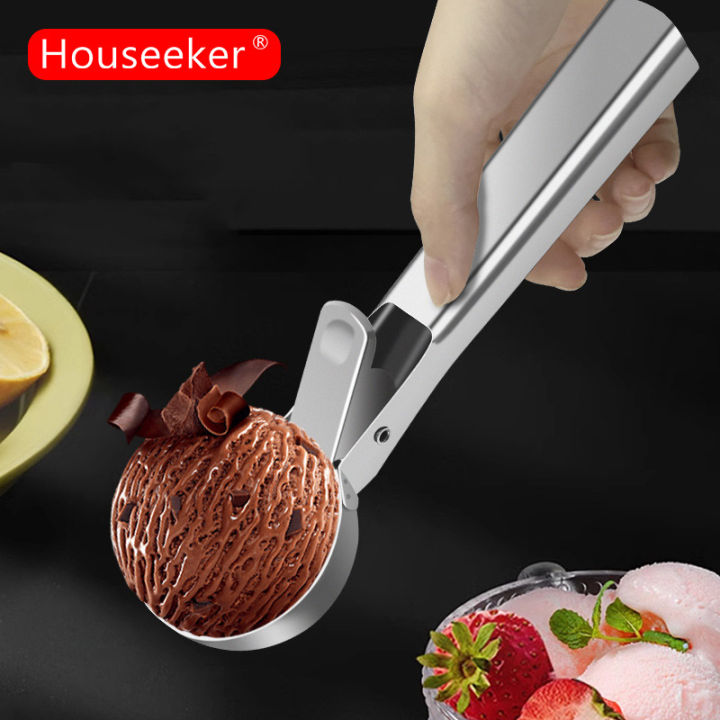 Two Size Ice Cream Scoops Stacks Stainless Steel Ice Cream