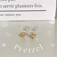 imean.store - Mini pretzel earring ? ต่างหูรูป pretzel จิ๋ว มี 2 สี