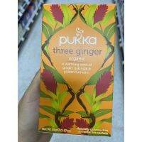 ชาสมุนไพร ขิงผสมข่า ตรา พุคคา 36 G. Three Ginger Tea ( Pukka Brand ) ทรี จินเจอร์ ที