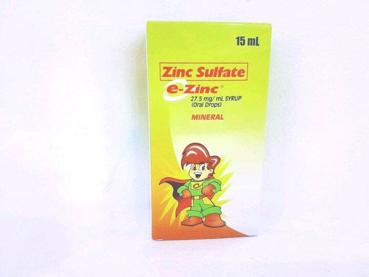 Zinc Sulfate (EZinc oral drops)15ml Lazada PH