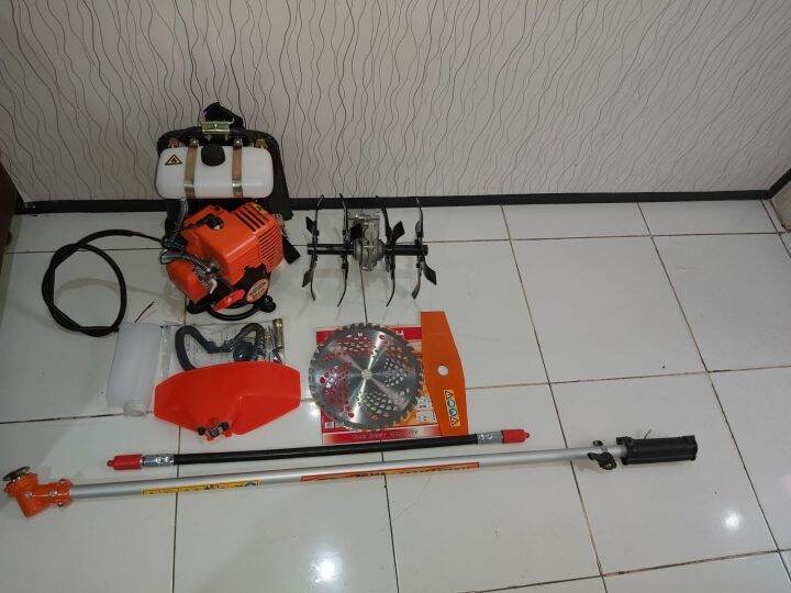 MESIN RUMPUT 2FUNGSI PENGEMBUR DAN POTONG RUMPUT MERK ROBOTECH | Lazada ...