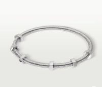 ผ่อนสินค้า NEW ECROU DE CARTIER BRACELET WHITE GOLD SIZE 117