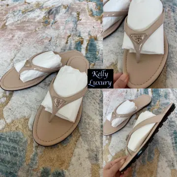 Prada nude online sandals