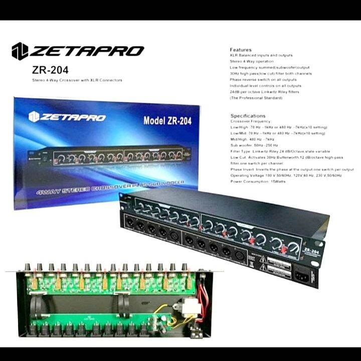 Equalizer Zetapro ZR 204 Subwoofer Original Lazada Indonesia