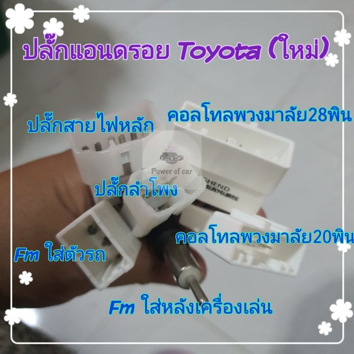 หน้ากาก-toyota-fortuner-ปี-2006-2014-สำหรับจอ-android-9-นิ้ว-พร้อมชุดปลั๊กตรงรุ่นและ-controlพวงมาลัยแถมน๊อตยึดเครื่องฟรี