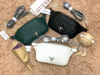 GUESS QUILTED BELT BAG กระเป๋าสะพายทรงคาดอกรุ่นใหม่จากGuess วัสดุหนังpu เรียบเงาสวยดูโดดเด่น