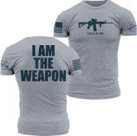 GRUNT​ STYLE​ ลาย​ I Am The Weapon T-Shirt - Dark Heather Gray -​ Medium​ ของแท้​ นำเข้าจาก​ USA​